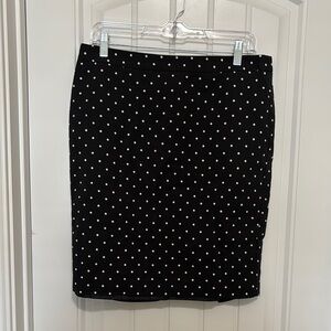 Liz Claiborne Black Polka Dot Skirt